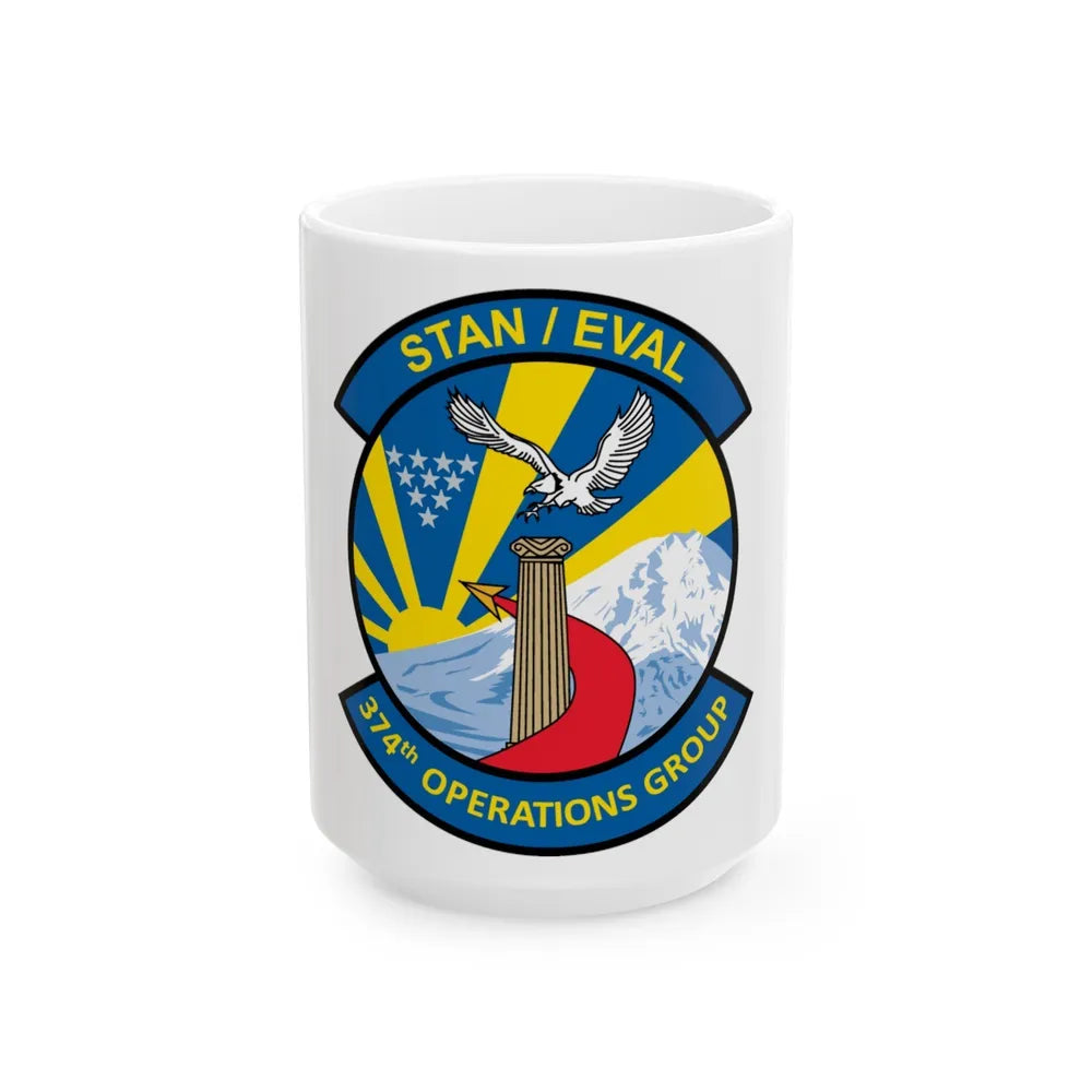 374th Operation Group (U.S. Air Force) White Coffee Mug-15oz-Go Mug Yourself