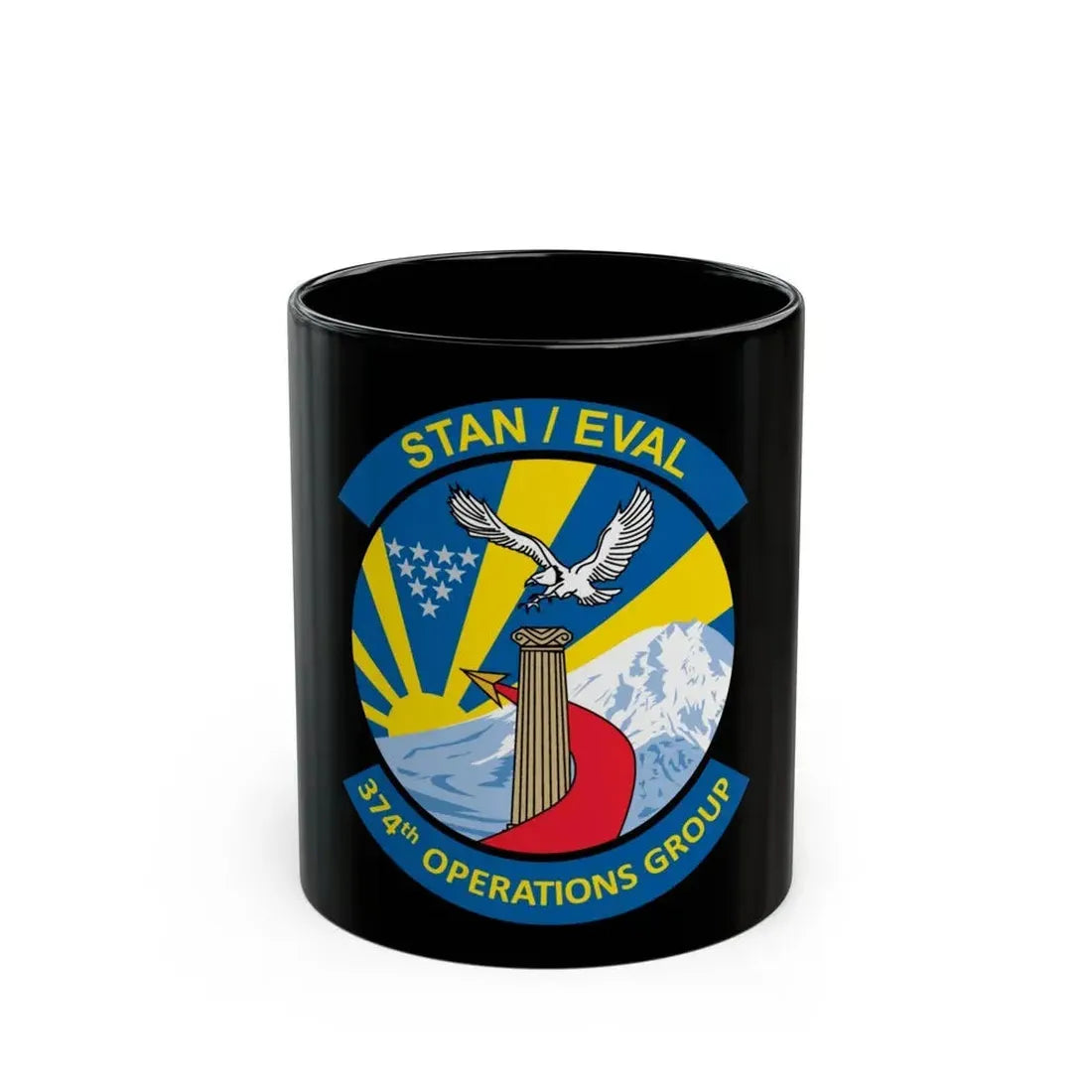 374th Operation Group (U.S. Air Force) Black Coffee Mug 11oz - Go Mug Yourself