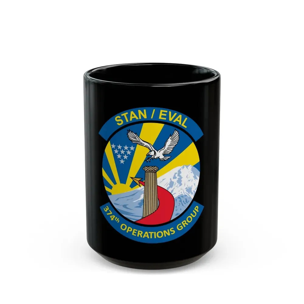 374th Operation Group (U.S. Air Force) Black Coffee Mug 15oz - Go Mug Yourself