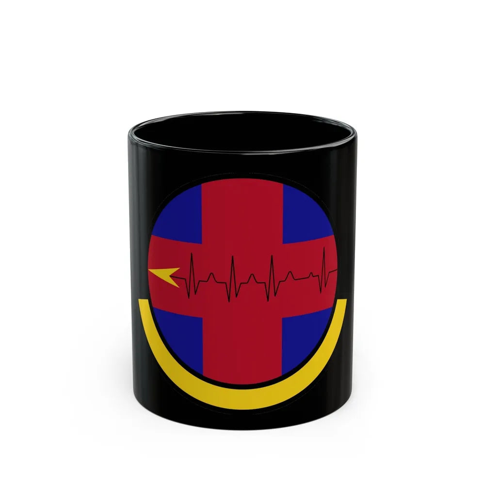 375 Healthcare Operations Squadron AMC (U.S. Air Force) Black Coffee Mug-11oz-Go Mug Yourself