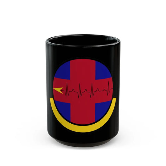 375 Healthcare Operations Squadron AMC (U.S. Air Force) Black Coffee Mug-15oz-Go Mug Yourself