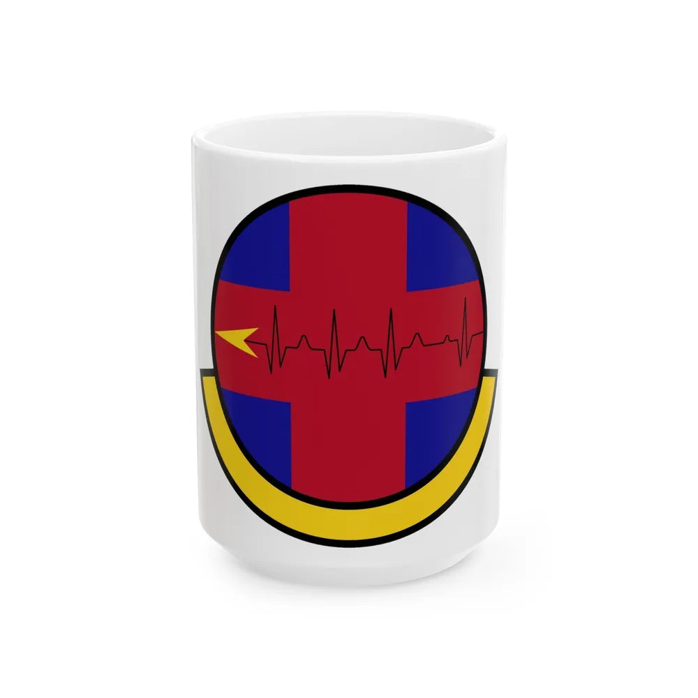 375 Healthcare Operations Squadron AMC (U.S. Air Force) White Coffee Mug-15oz-Go Mug Yourself