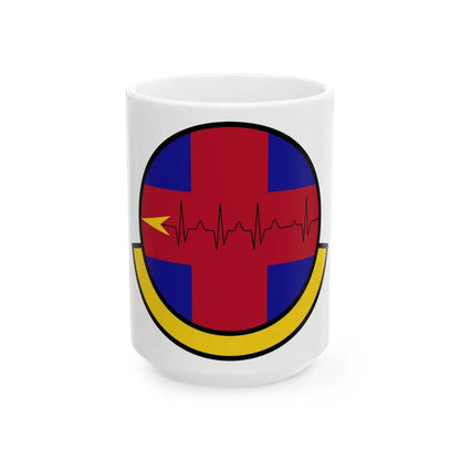 375 Healthcare Operations Squadron AMC (U.S. Air Force) White Coffee Mug-15oz-Go Mug Yourself