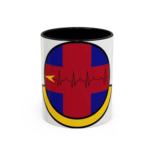 375 Healthcare Operations Squadron AMC (U.S. Air Force) Accent Coffee Mug 11oz Black - Go Mug Yourself