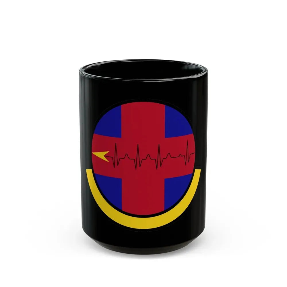 375 Healthcare Operations Squadron AMC (U.S. Air Force) Black Coffee Mug 15oz - Go Mug Yourself