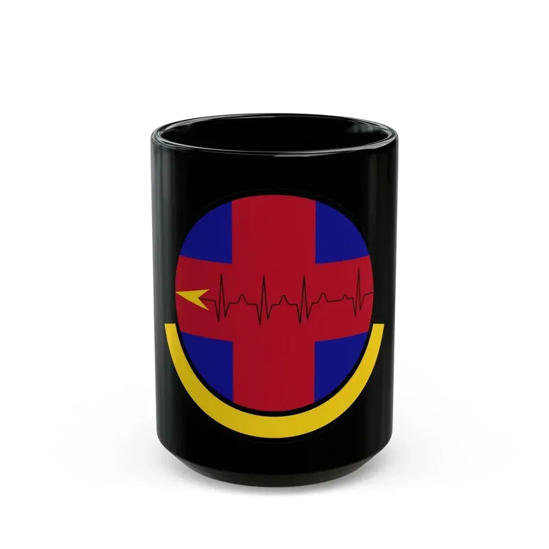 375 Healthcare Operations Squadron AMC (U.S. Air Force) Black Coffee Mug 15oz - Go Mug Yourself
