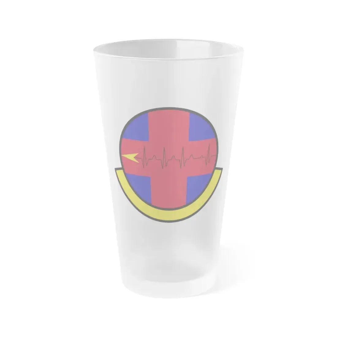 375 Healthcare Operations Squadron AMC (U.S. Air Force) Frosted Pint Glass 16oz 16oz Frosted - Go Mug Yourself