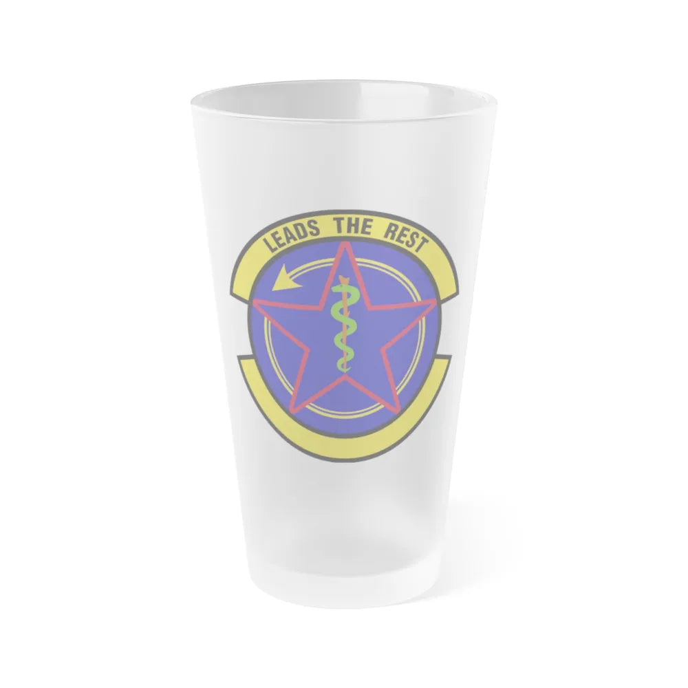 375 Operational Medical Readiness Squadron AMC (U.S. Air Force) Frosted Pint Glass 16oz-16oz-Frosted-Go Mug Yourself