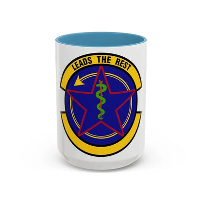 375 Operational Medical Readiness Squadron AMC (U.S. Air Force) Accent Coffee Mug 15oz Light Blue - Go Mug Yourself