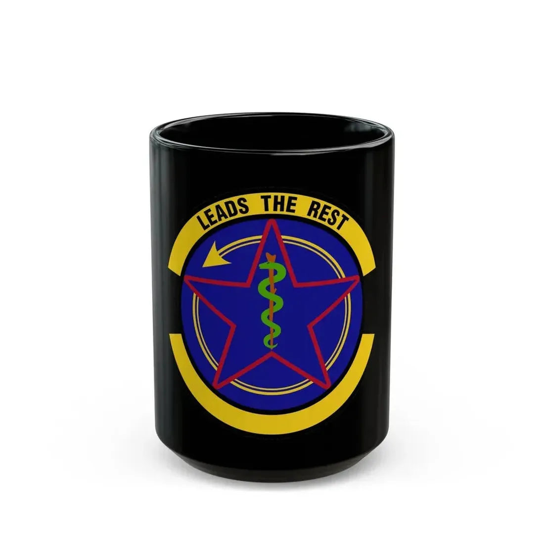 375 Operational Medical Readiness Squadron AMC (U.S. Air Force) Black Coffee Mug 15oz - Go Mug Yourself