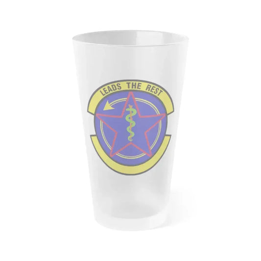 375 Operational Medical Readiness Squadron AMC (U.S. Air Force) Frosted Pint Glass 16oz 16oz Frosted - Go Mug Yourself