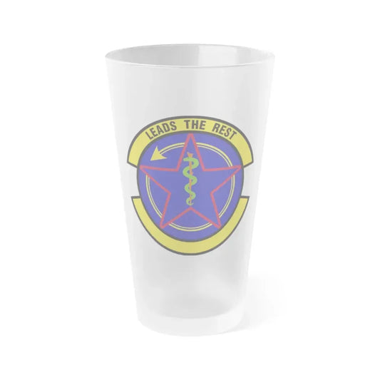 375 Operational Medical Readiness Squadron AMC (U.S. Air Force) Frosted Pint Glass 16oz 16oz Frosted - Go Mug Yourself