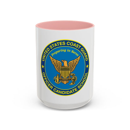 USCG Officer Candidate School (U.S. Coast Guard) Accent Coffee Mug