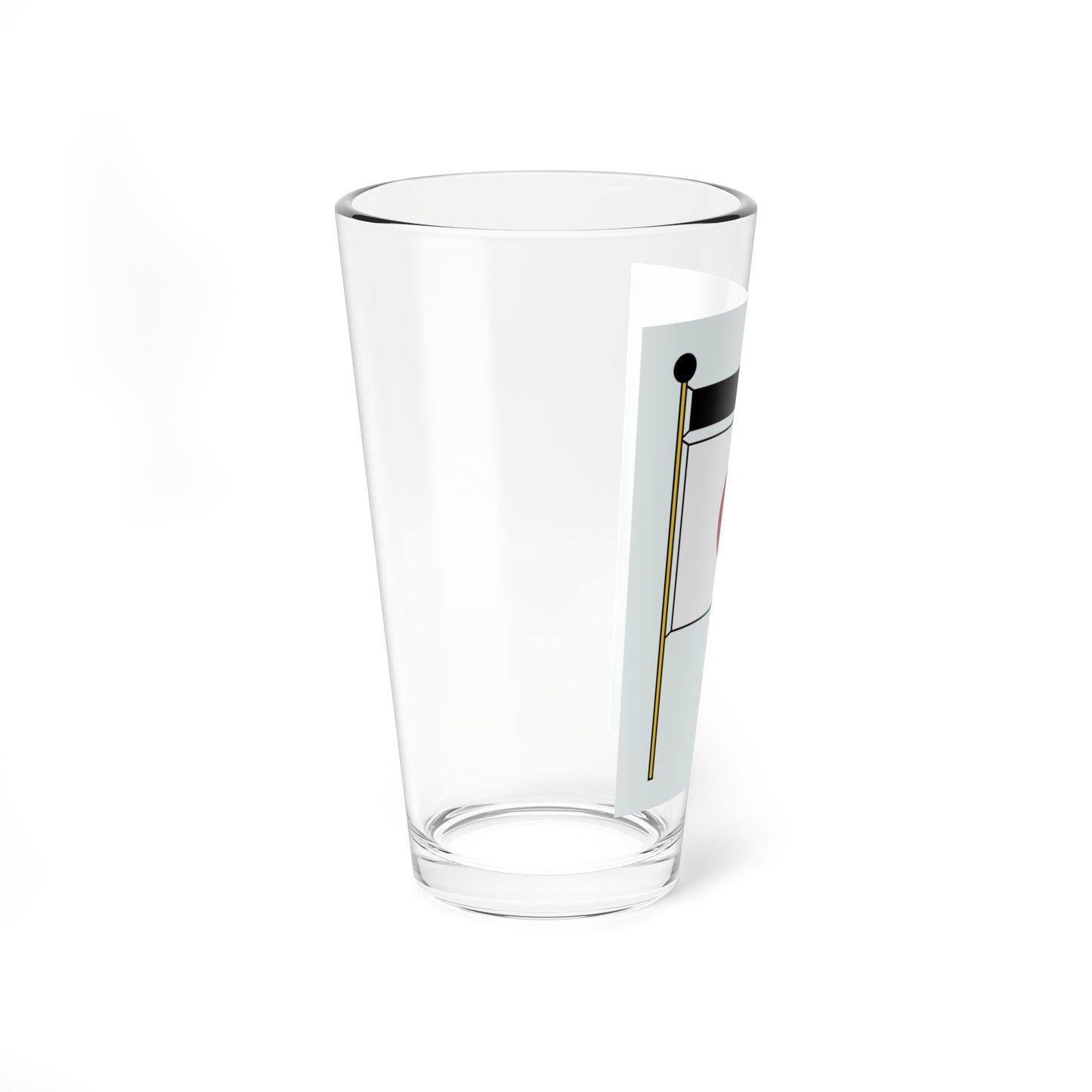 Japan mourning flag (Japan) Pint Glass 16oz