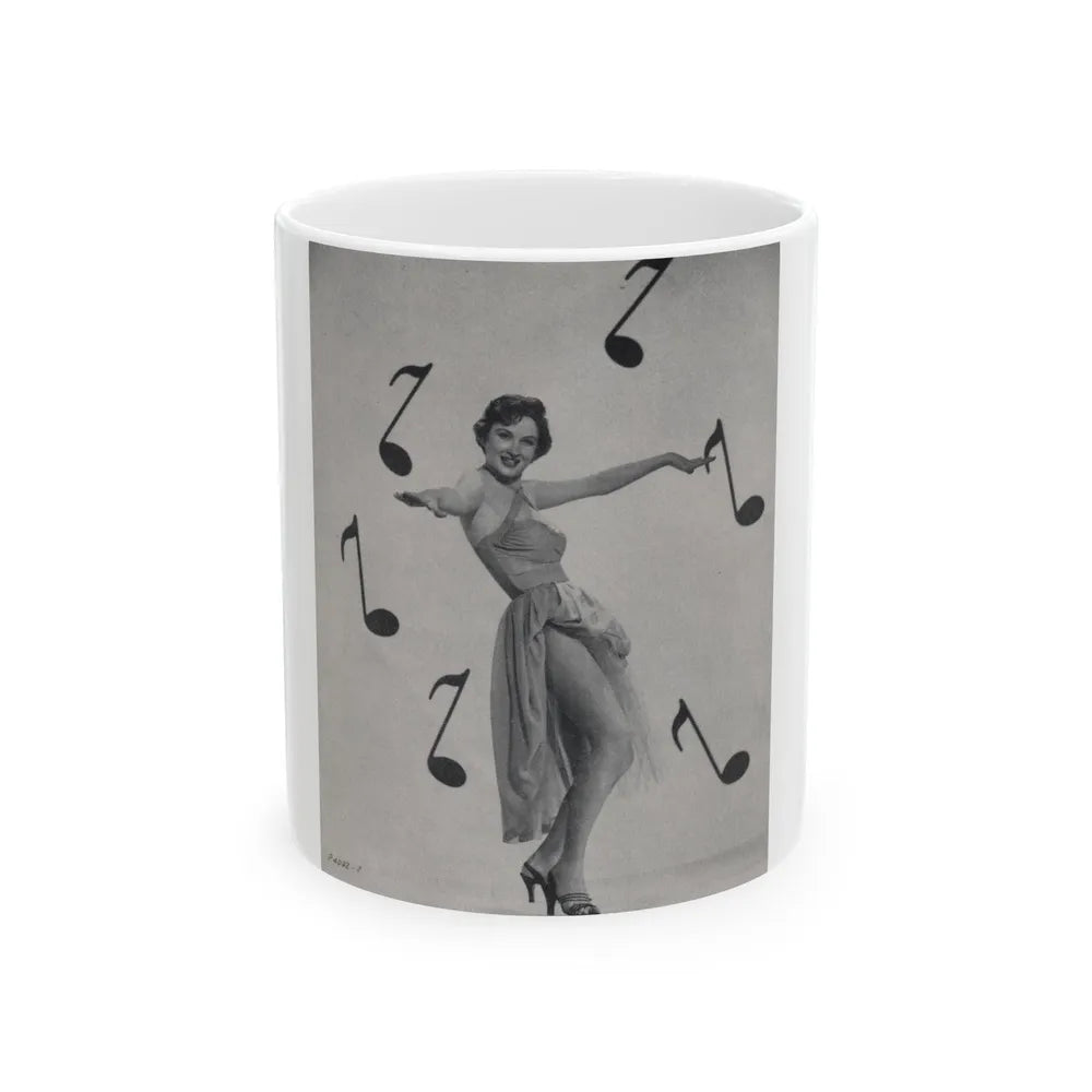 Carol Ohmart #57 - Page 1, Photo 1 of 4 Cropped from International Photographer Mag. June '55 (Vintage Female Icon) White Coffee Mug-11oz-Go Mug Yourself