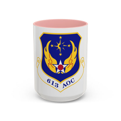 613th Air and Space Operations Center (U.S. Air Force) Accent Coffee Mug