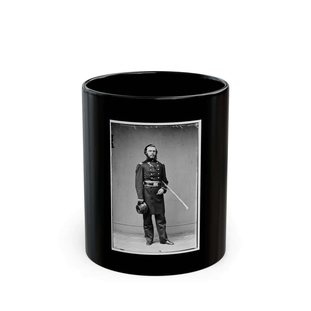 Brig. Gen. John Riggin 001 (U.S. Civil War) Black Coffee Mug