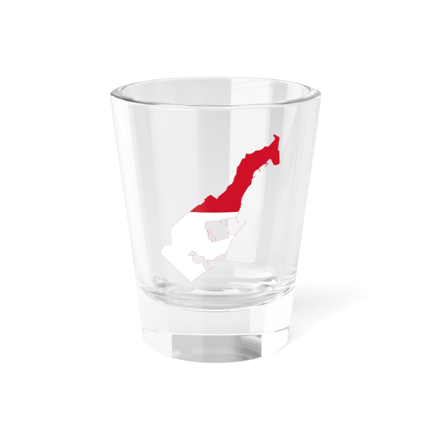 Flag-map of Monaco2 (Monaco) Shot Glass 1.5oz