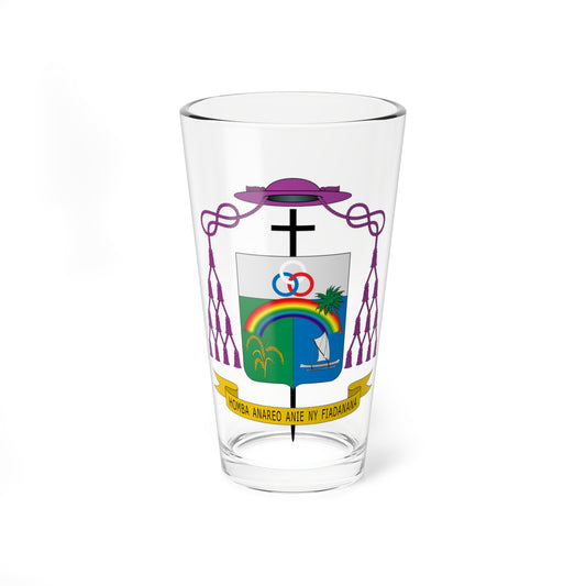 Escudo de Gustavo Bombín Espino.arzobispo (Spain) (Coat of Arms) Pint Glass 16oz