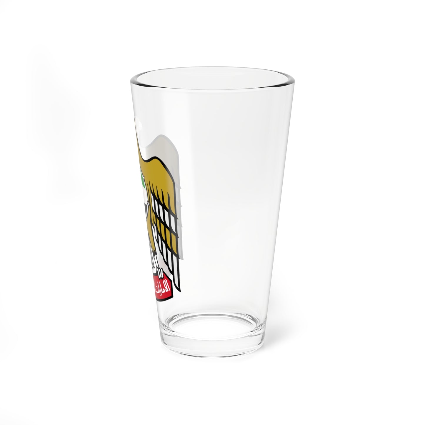 Emblem of the United Arab Emirates variant 2 (United Arab Emirates) (Coat of Arms) Pint Glass 16oz