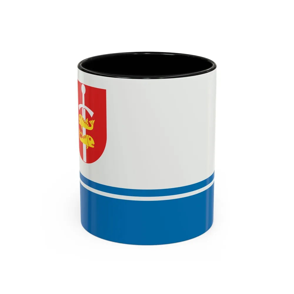 Flag of Gdynia Poland - Accent Coffee Mug-11oz-Black-Go Mug Yourself