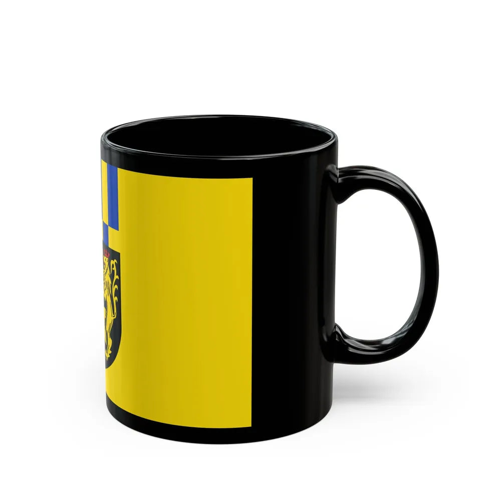 Flag of Rhein Hunsrueck Kreis Germany - Black Coffee Mug-Go Mug Yourself