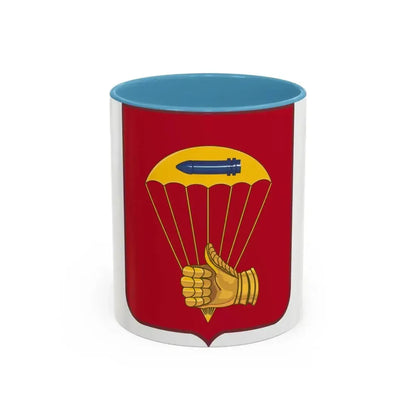 376 Airborne Field Artillery Battalion 2 (U.S. Army) Accent Coffee Mug 11oz Light Blue - Go Mug Yourself
