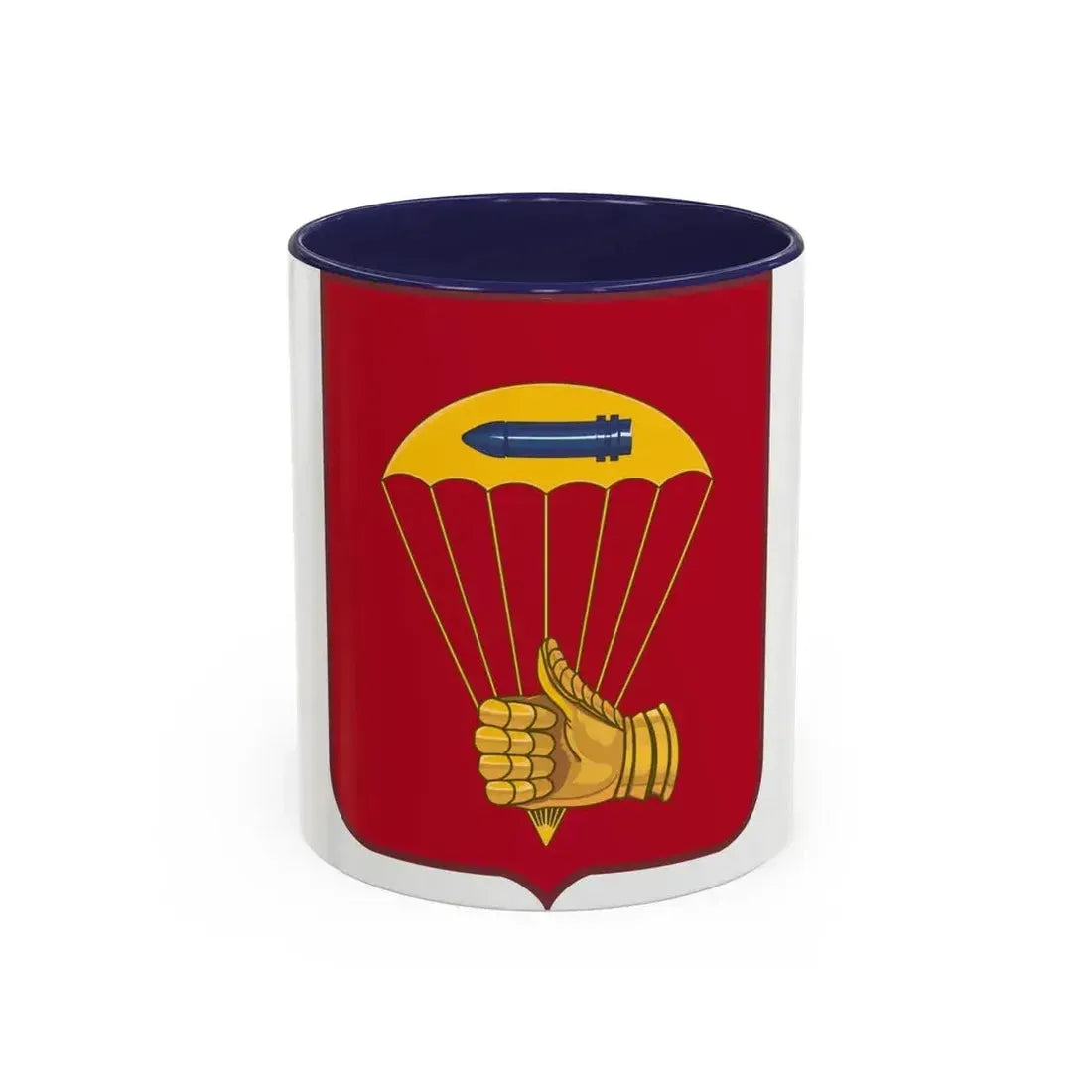 376 Airborne Field Artillery Battalion 2 (U.S. Army) Accent Coffee Mug 11oz Navy - Go Mug Yourself