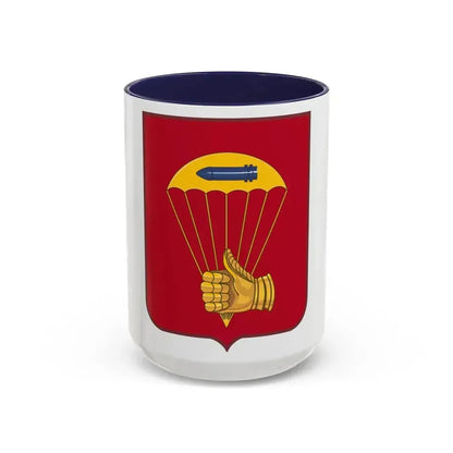 376 Airborne Field Artillery Battalion 2 (U.S. Army) Accent Coffee Mug 15oz Navy - Go Mug Yourself