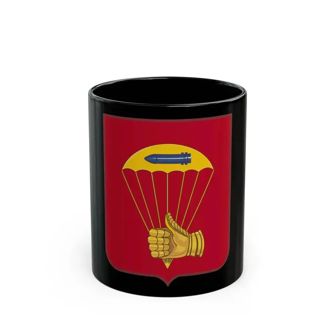 376 Airborne Field Artillery Battalion 2 (U.S. Army) Black Coffee Mug 11oz - Go Mug Yourself