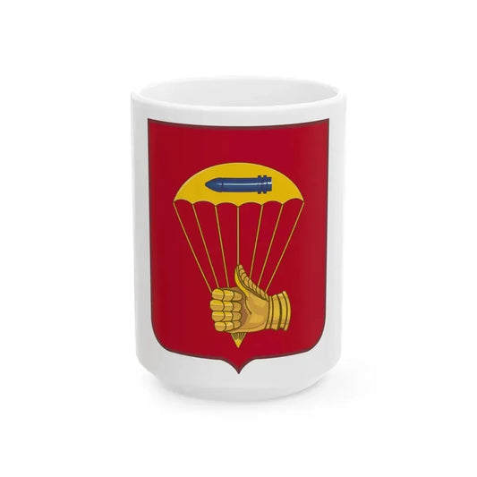 376 Airborne Field Artillery Battalion 2 (U.S. Army) White Coffee Mug 15oz - Go Mug Yourself