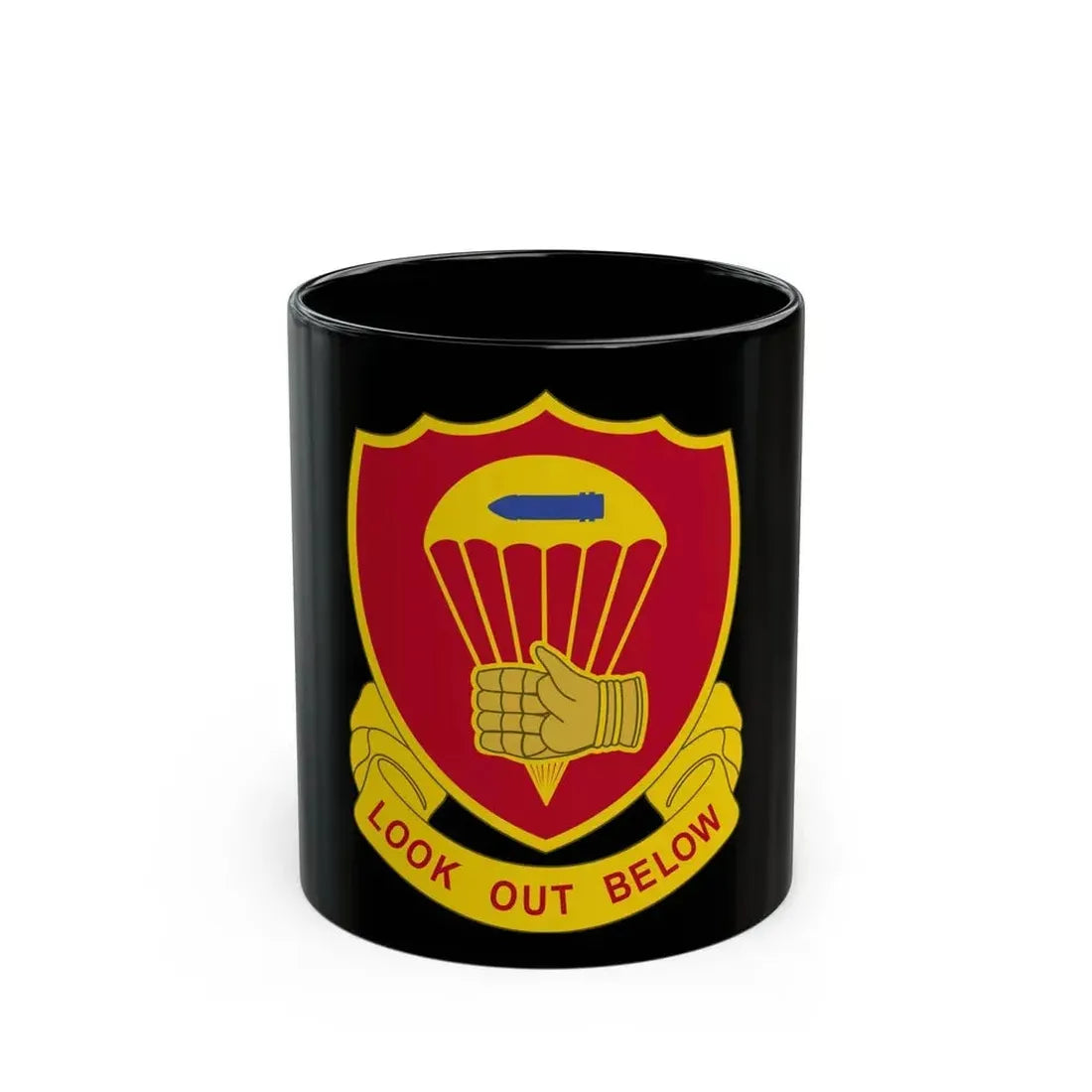 376 Airborne Field Artillery Battalion (U.S. Army) Black Coffee Mug 11oz - Go Mug Yourself