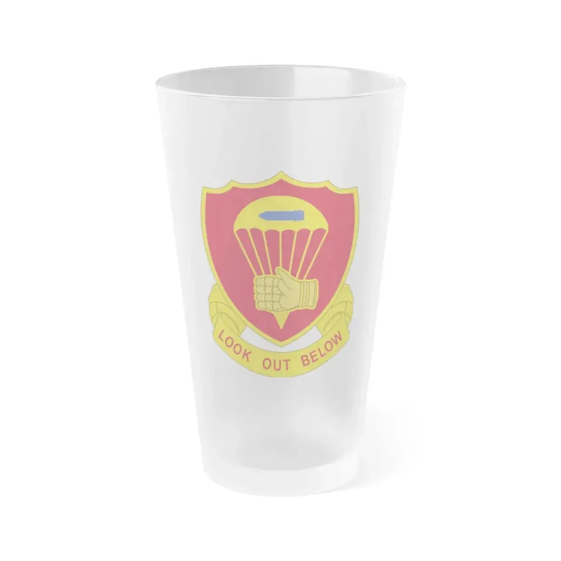 376 Airborne Field Artillery Battalion (U.S. Army) Frosted Pint Glass 16oz Default Title - Go Mug Yourself