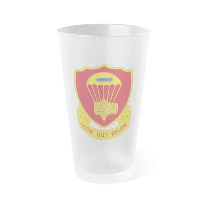 376 Airborne Field Artillery Battalion (U.S. Army) Frosted Pint Glass 16oz Default Title - Go Mug Yourself