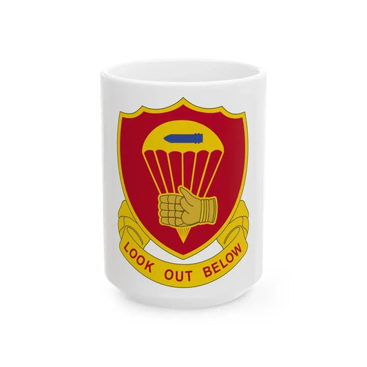 376 Airborne Field Artillery Battalion (U.S. Army) White Coffee Mug 15oz - Go Mug Yourself