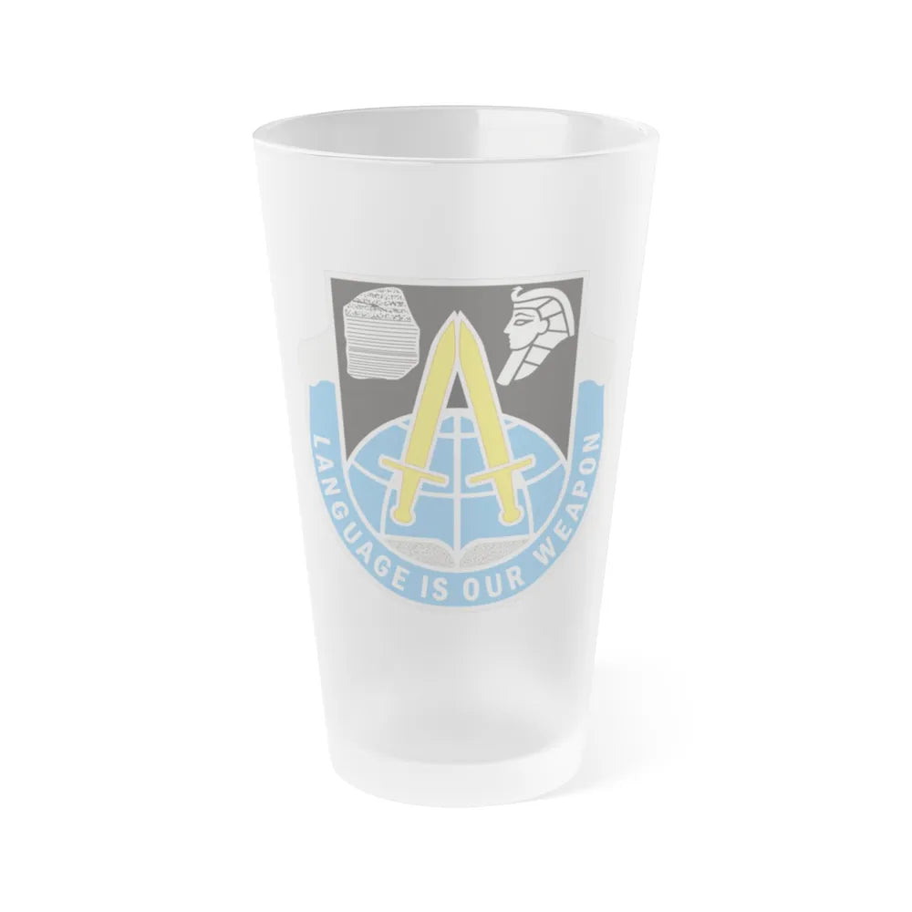 376 Military Intelligence Battalion (U.S. Army) Frosted Pint Glass 16oz-Go Mug Yourself