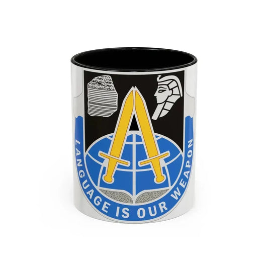376 Military Intelligence Battalion (U.S. Army) Accent Coffee Mug 11oz Black - Go Mug Yourself
