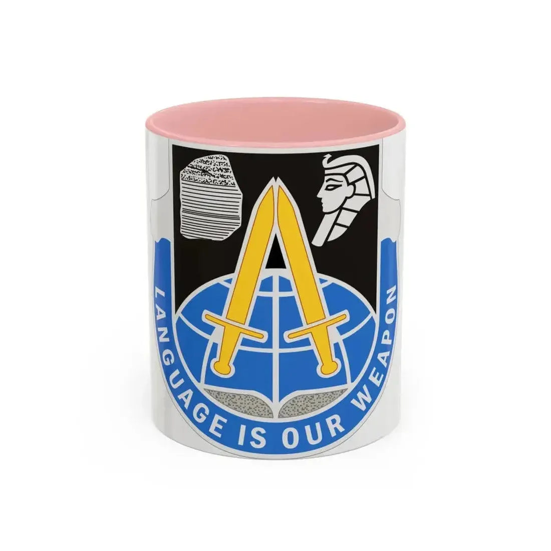 376 Military Intelligence Battalion (U.S. Army) Accent Coffee Mug 11oz Pink - Go Mug Yourself