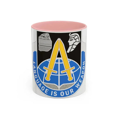 376 Military Intelligence Battalion (U.S. Army) Accent Coffee Mug 11oz Pink - Go Mug Yourself