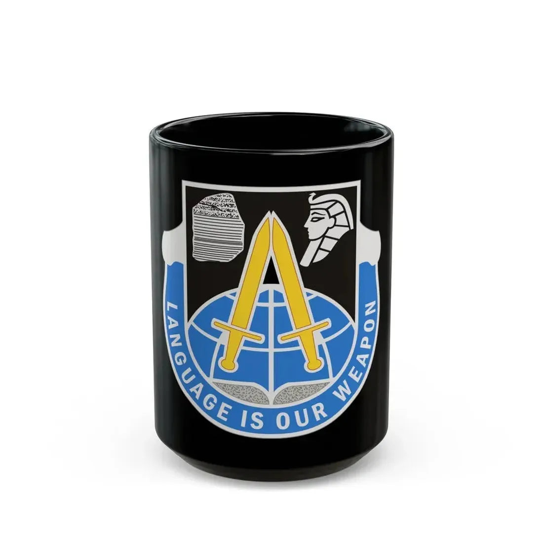 376 Military Intelligence Battalion (U.S. Army) Black Coffee Mug 15oz - Go Mug Yourself