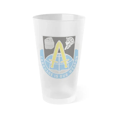 376 Military Intelligence Battalion (U.S. Army) Frosted Pint Glass 16oz Default Title - Go Mug Yourself