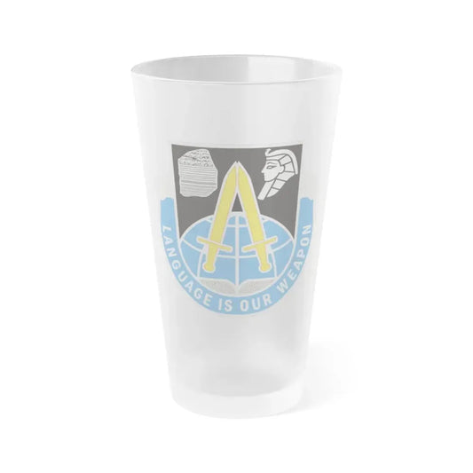 376 Military Intelligence Battalion (U.S. Army) Frosted Pint Glass 16oz Default Title - Go Mug Yourself