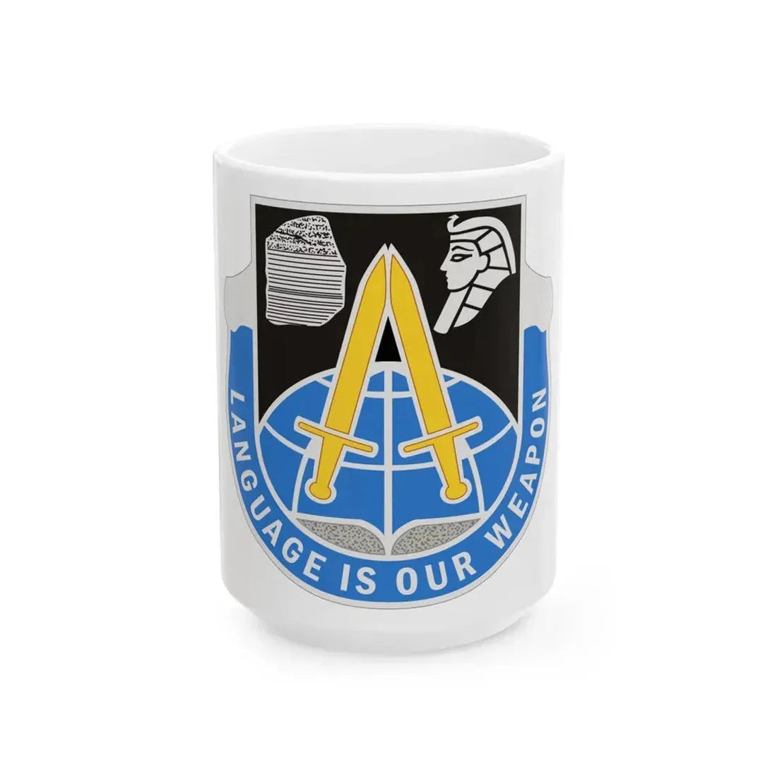 376 Military Intelligence Battalion (U.S. Army) White Coffee Mug 15oz - Go Mug Yourself