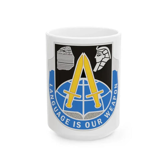 376 Military Intelligence Battalion (U.S. Army) White Coffee Mug 15oz - Go Mug Yourself