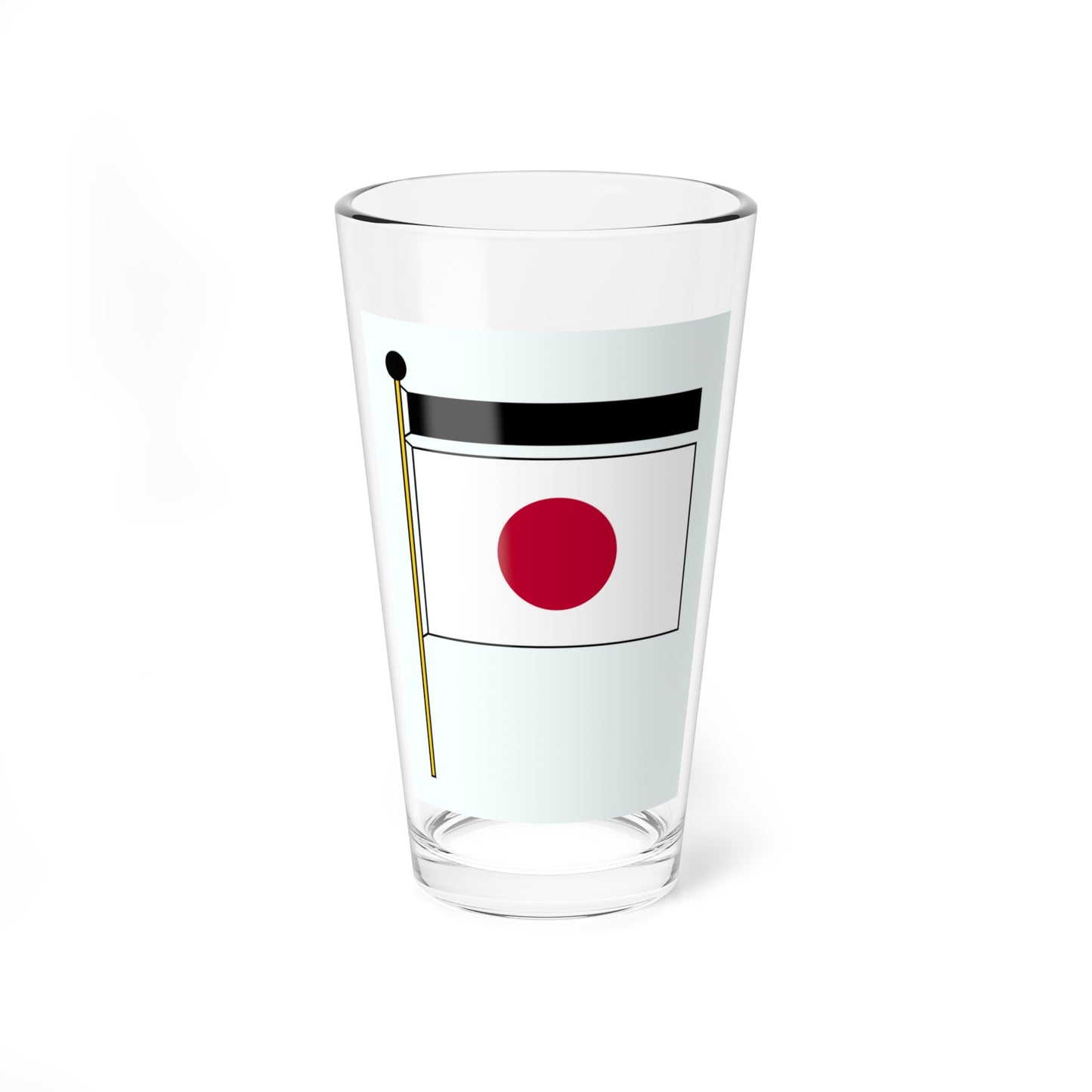 Japan mourning flag (Japan) Pint Glass 16oz