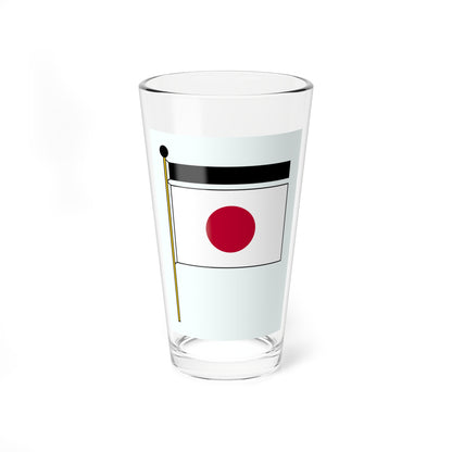 Japan mourning flag (Japan) Pint Glass 16oz