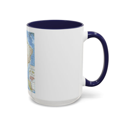 South America (1960) (Map) Accent Coffee Mug