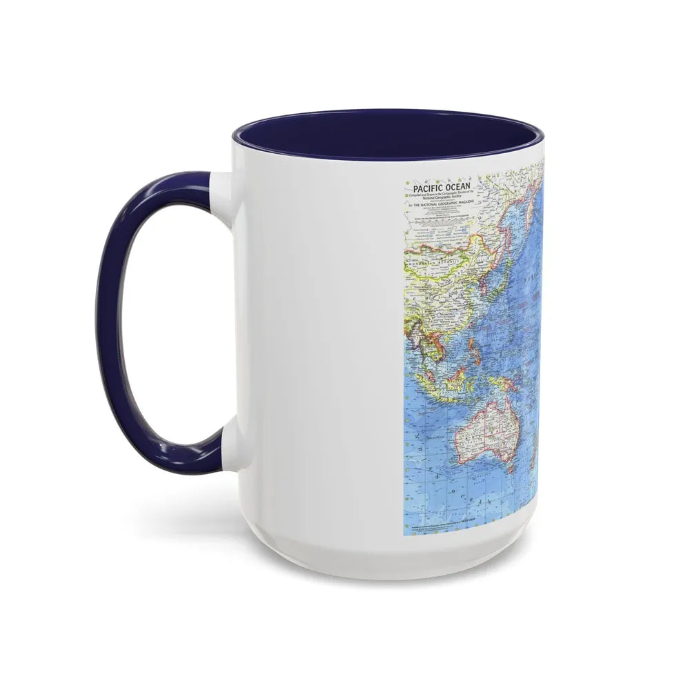 Pacific Ocean (1969) (Map) Accent Coffee Mug-Go Mug Yourself