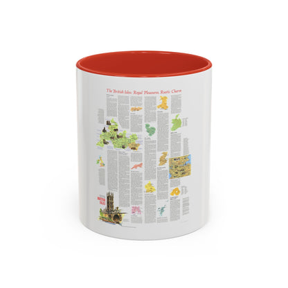 British Isles - A Traveller's Map 2 (1974) (Map) Accent Coffee Mug