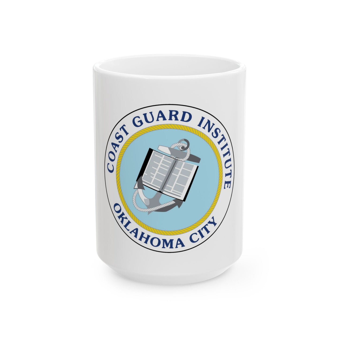 USCG Institute Oklahoma City 2 (U.S. Coast Guard) White Coffee Mug